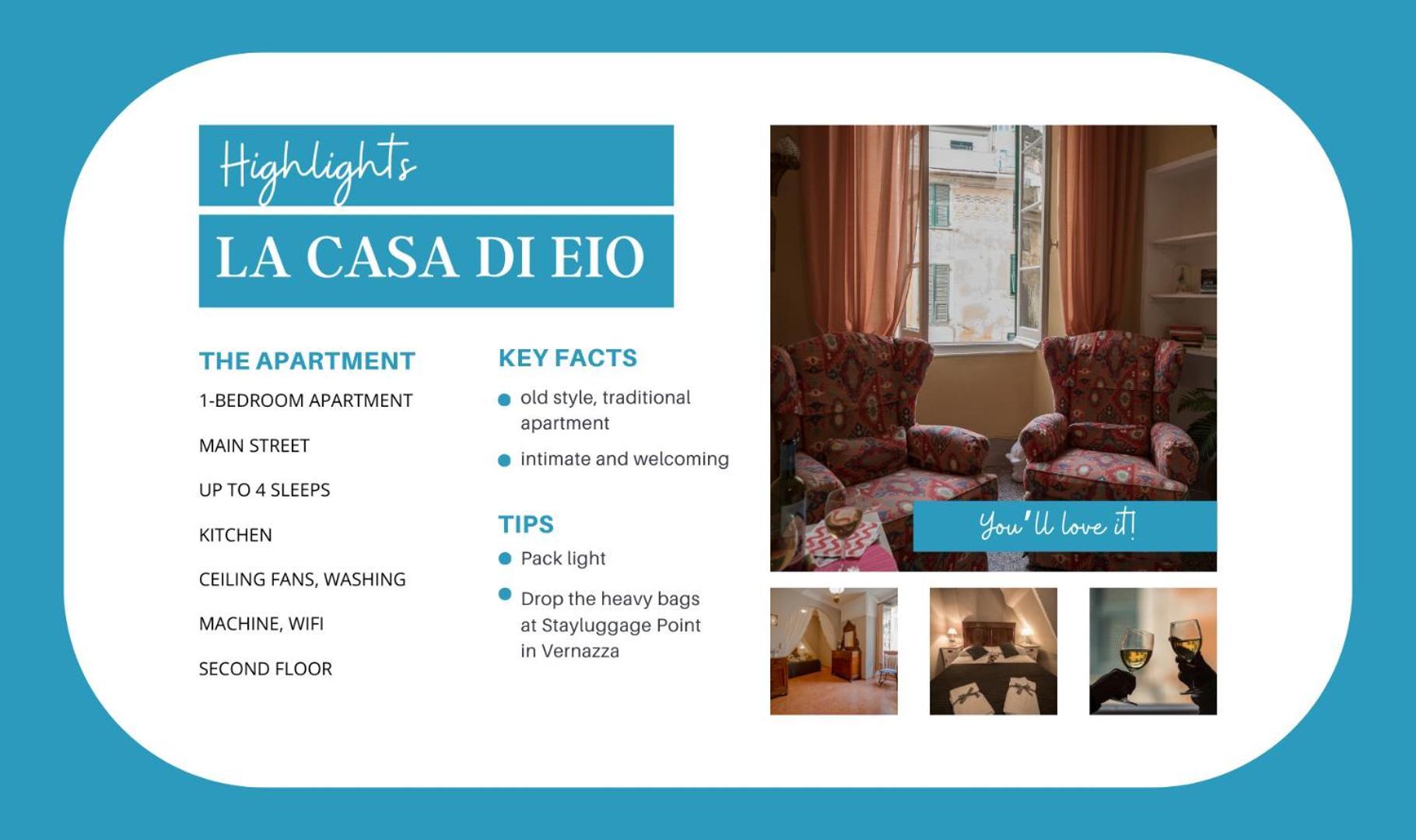 La Casa Di Eio Apartman Vernazza Kültér fotó